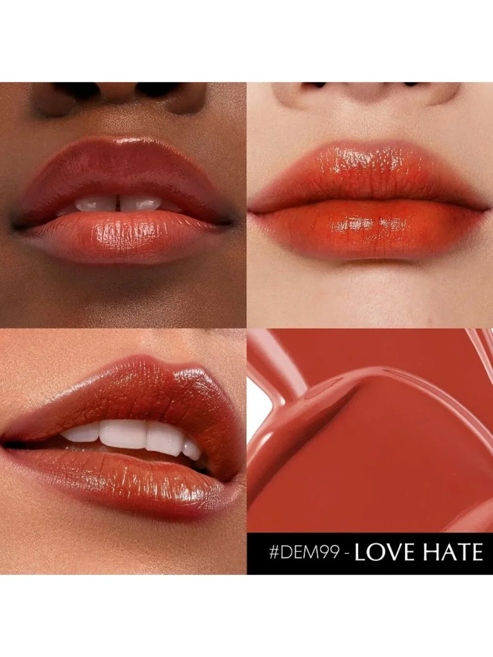 Women's DM99 Coral Nude Glow Reviver Moisture Lip Gloss Creamy Tinted Lip Balm